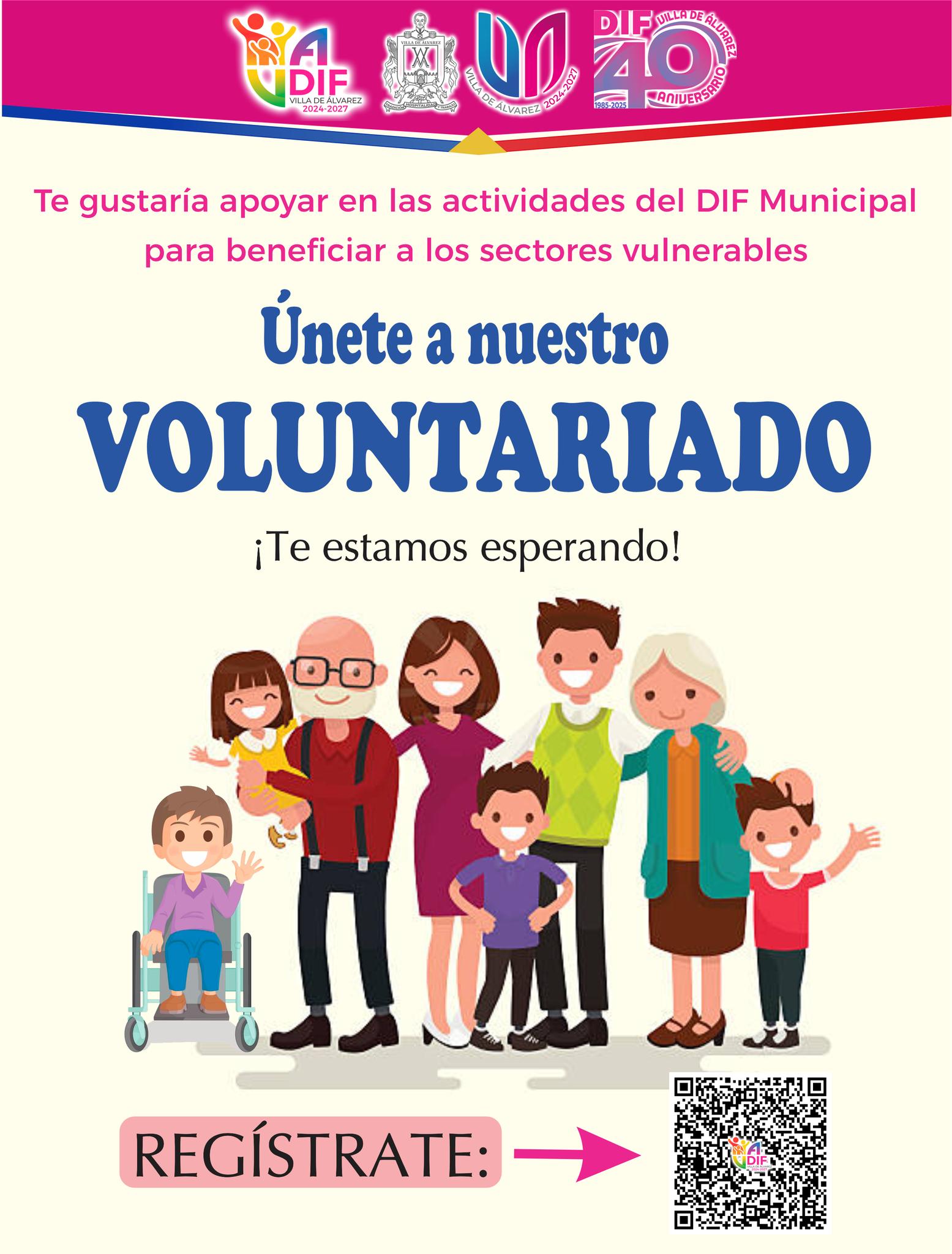 ÚNETE AL VOLUNTARIADO DIF