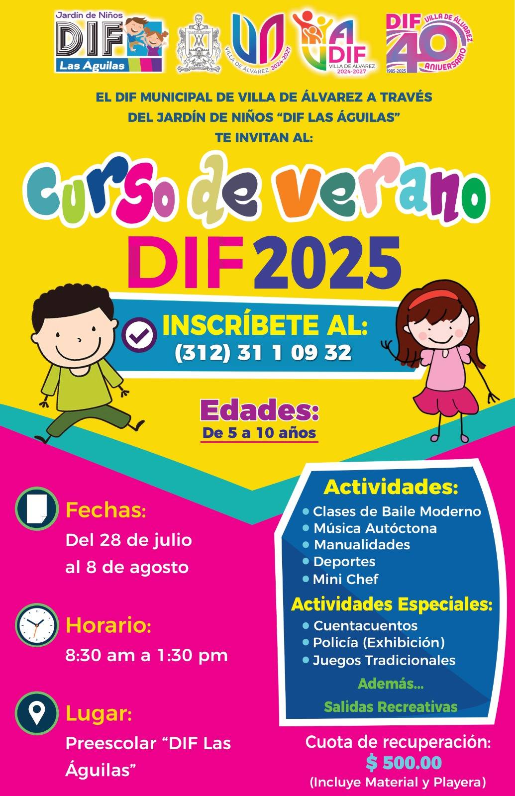 CURSO DE VERANO DIF 2025