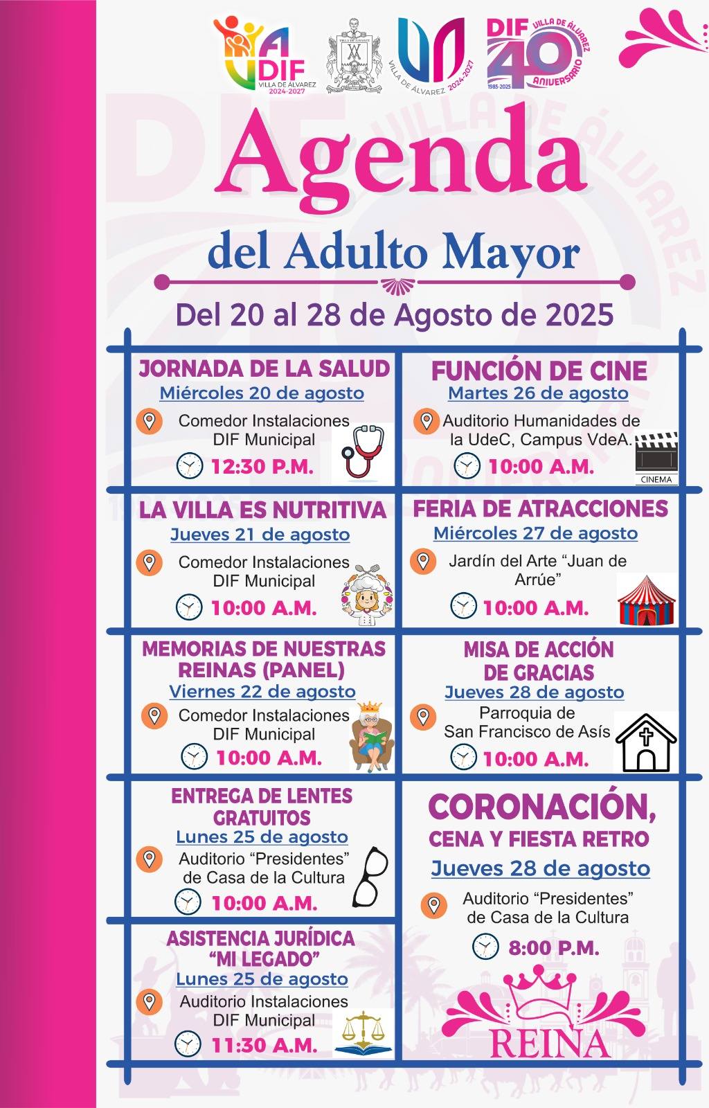 AGENDA DEL ADULTO MAYOR